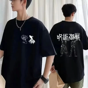 Anime Desenli Unisex Çocuk Tişört  Japa Nese Anime Jujutsu Hattı