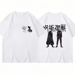 Anime Desenli Unisex Çocuk Tişört  Japa Nese Anime Jujutsu Hattı