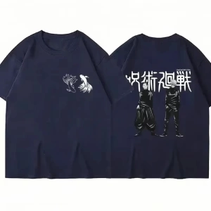 Anime Desenli Unisex Çocuk Tişört  Japa Nese Anime Jujutsu Hattı