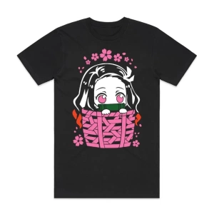 Anime Desenli Unisex Çocuk Tişört  JaponKanao Kamado Nezuko Slayer Anime
