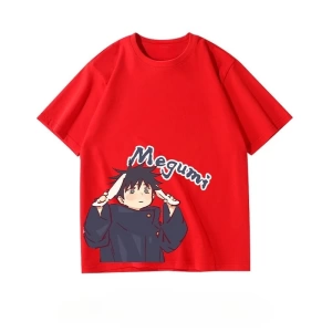 Anime Desenli Unisex Çocuk Tişört  Jujutsu Hattı Fushiguro Megumi ‌