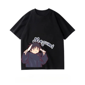 Anime Desenli Unisex Çocuk Tişört  Jujutsu Hattı Fushiguro Megumi ‌
