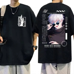 Anime Desenli Unisex Çocuk Tişört  Jujutsu hattı Gojo Satoru