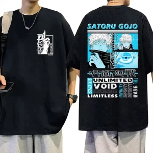Anime Desenli Unisex Çocuk Tişört  Jujutsu hattı Gojo Satoru