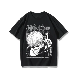 Anime Desenli Unisex Çocuk Tişört  Jujutsu Kaisen Gojo Satoru