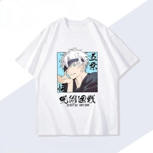 Anime Desenli Unisex Çocuk Tişört  Jujutsu Kaisen Gojo Satoru