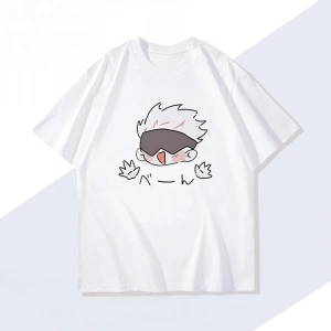 Anime Desenli Unisex Çocuk Tişört  Jujutsu Kaisen Gojo Satoru