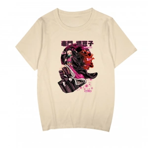 Anime Desenli Unisex Çocuk Tişört  Kamado Nezuko Demon Slayer