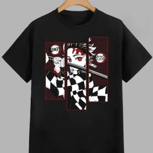 Anime Desenli Unisex Çocuk Tişört  Kamado Tanjiro iblis Avcısı