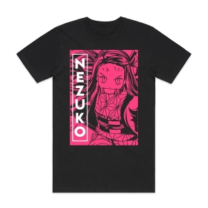 Anime Desenli Unisex Çocuk Tişört Kamado Tanjiro ‌ Nezuko Demon Slayer