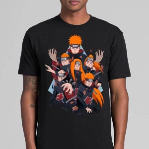 Anime Desenli Unisex Çocuk Tişört  Naruto Anime
