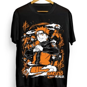 Anime Desenli Unisex Çocuk Tişört  Naruto Madara Uchiha
