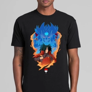 Anime Desenli Unisex Çocuk Tişört  Naruto Sasuke