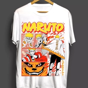 Anime Desenli Unisex Çocuk Tişört  Naruto Shippuden