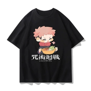 Anime Desenli Unisex Çocuk Tişört  RT Jujutsu Hattı ‌ Yujiyi