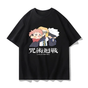 Anime Desenli Unisex Çocuk Tişört  RT Jujutsu Hattı ‌ Yujiyi