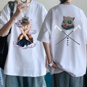 Anime Desenli Unisex Çocuk Tişört  Sıcak Anime Hashibira Inosuke