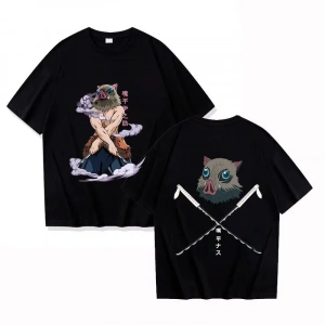 Anime Desenli Unisex Çocuk Tişört  Sıcak Anime Hashibira Inosuke