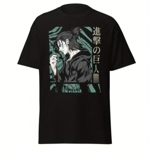 Anime Desenli Unisex Çocuk Tişört  Titan