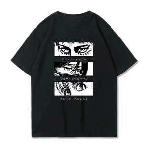 Anime Desenli Unisex Çocuk Tişört  Titan