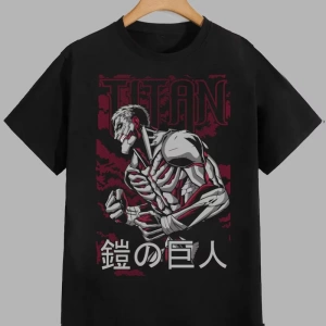 Anime Desenli Unisex Çocuk Tişört  Titanlar Anime