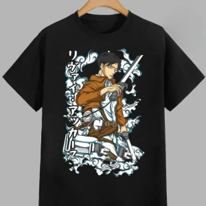 Anime Desenli Unisex Çocuk Tişört  Titanlar Anime