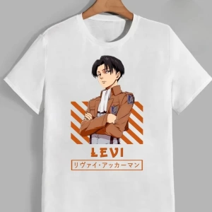 Anime Desenli Unisex Çocuk Tişört  Titanlar Anime