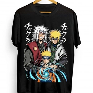 Anime Desenli Unisex Çocuk Tişört  Uzumaki Naruto