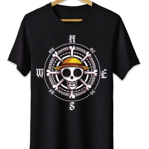 Anime Desenli Unisex Çocuk Tişört  Yaz Luffy Zoro Asura