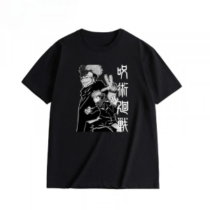 Anime Desenli Unisex Çocuk Tişört Yujiyi Jujutsu hattı ‌ ‌