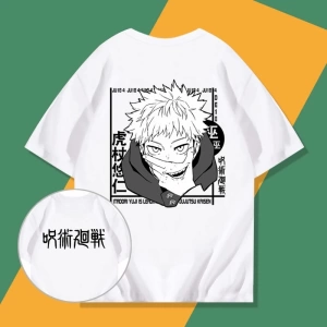 Anime Desenli Unisex Çocuk Tişört Yujiyi‌ Jujutsu hattı ‌ Gojo Satoru