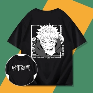 Anime Desenli Unisex Çocuk Tişört Yujiyi‌ Jujutsu hattı ‌ Gojo Satoru