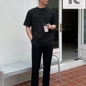 Anime Erkekler Ejderha Baskı Tişört