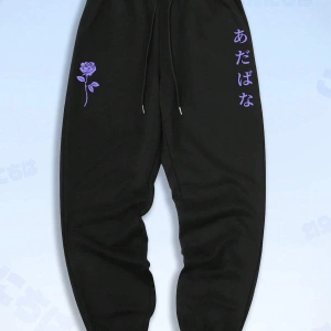 Anime Guys Floral Print Eşofman Altı