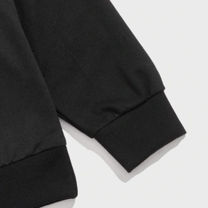 Anime Guys Letter Animal Graphic Sweatshirt Siyah