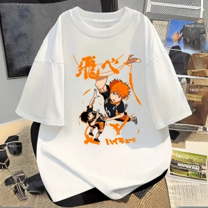 Anime Karasuno Haikyuu Baskılı Unisex Oversize