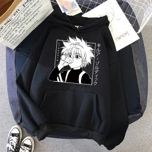 Anime Killua Avcısı Hoodie Mod42 12130 Siyah