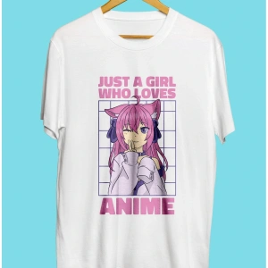 Anime Kızları Anime Çizim Baskılı Unisex Tişört