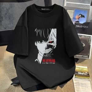 Anime Tokyo Ghoul Baskılı Unisex Oversize