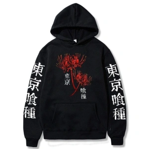 Anime Tokyo Ghoul Spider Kapüşonlu Unisex 14532 Siyah
