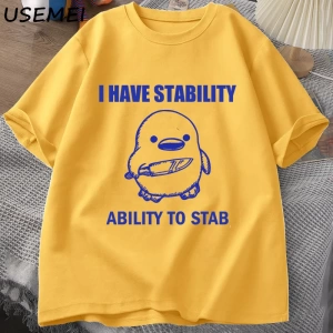 Aptal Kaz T Shirt Çok Aptal T-Shirt Pamuk Kısa Kollu Erkek Kadın Moda Baskı Tshirt Yüksek Kal 2807