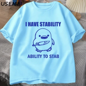 Aptal Kaz T Shirt Çok Aptal T-Shirt Pamuk Kısa Kollu Erkek Kadın Moda Baskı Tshirt Yüksek Kal 2807