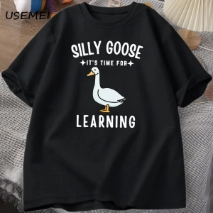 Aptal kaz T Shirt ilk gün okul T-Shirt komik geri okul Tee öğretmen Tshirt erkekler kadınlar