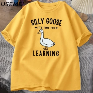 Aptal kaz T Shirt ilk gün okul T-Shirt komik geri okul Tee öğretmen Tshirt erkekler kadınlar