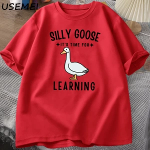 Aptal kaz T Shirt ilk gün okul T-Shirt komik geri okul Tee öğretmen Tshirt erkekler kadınlar  3059