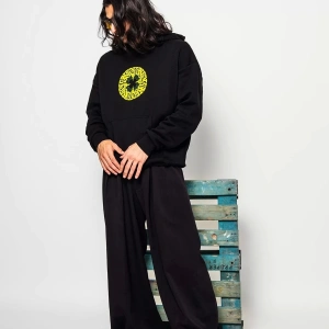 Arabic Font Sarı Baskılı Oversize Unisex Premium Siyah