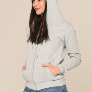 Arascom Kadın Gri Fermuarlı Kapüşonlu Hırka Ars-swt