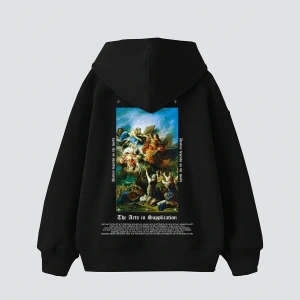 Arts Supplication Baskılı Oversize Unisex Premium Beyaz