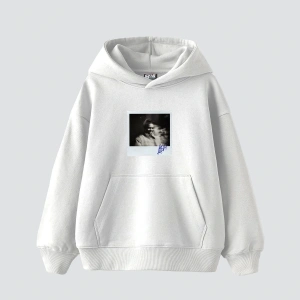 Asap Rocky Baskılı Oversize Unisex Premium Beyaz