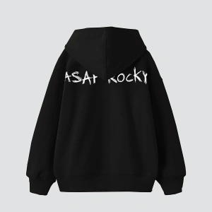 Asap Rocky Baskılı Oversize Unisex Premium Beyaz